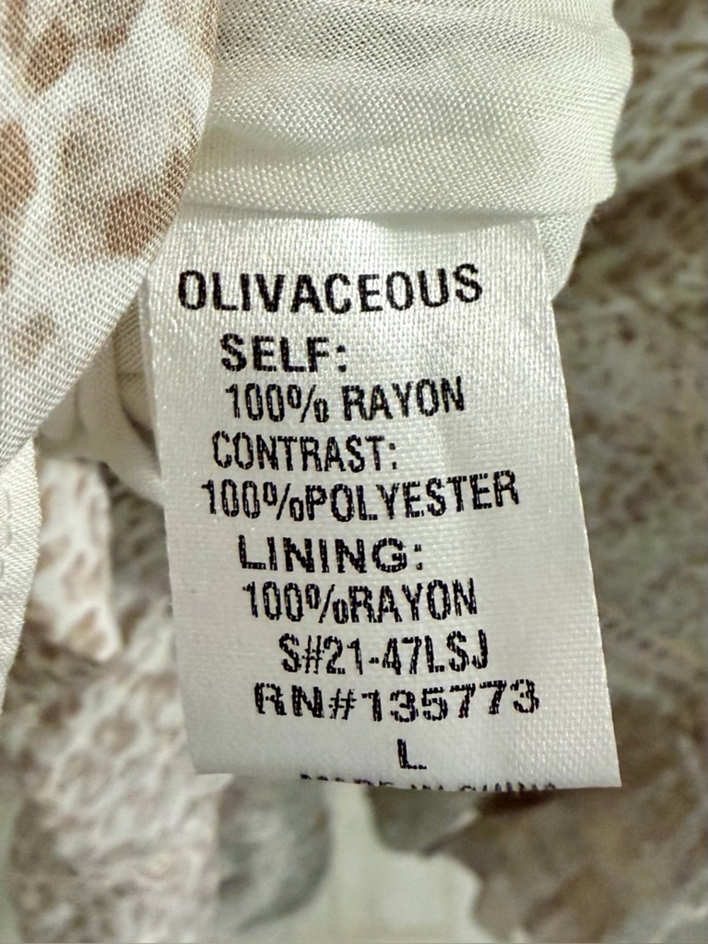 NWOT Olivaceous Boho Leopard Print Maxi Skirt with Tassel Drawstring- Size Large - Picture 7 of 8